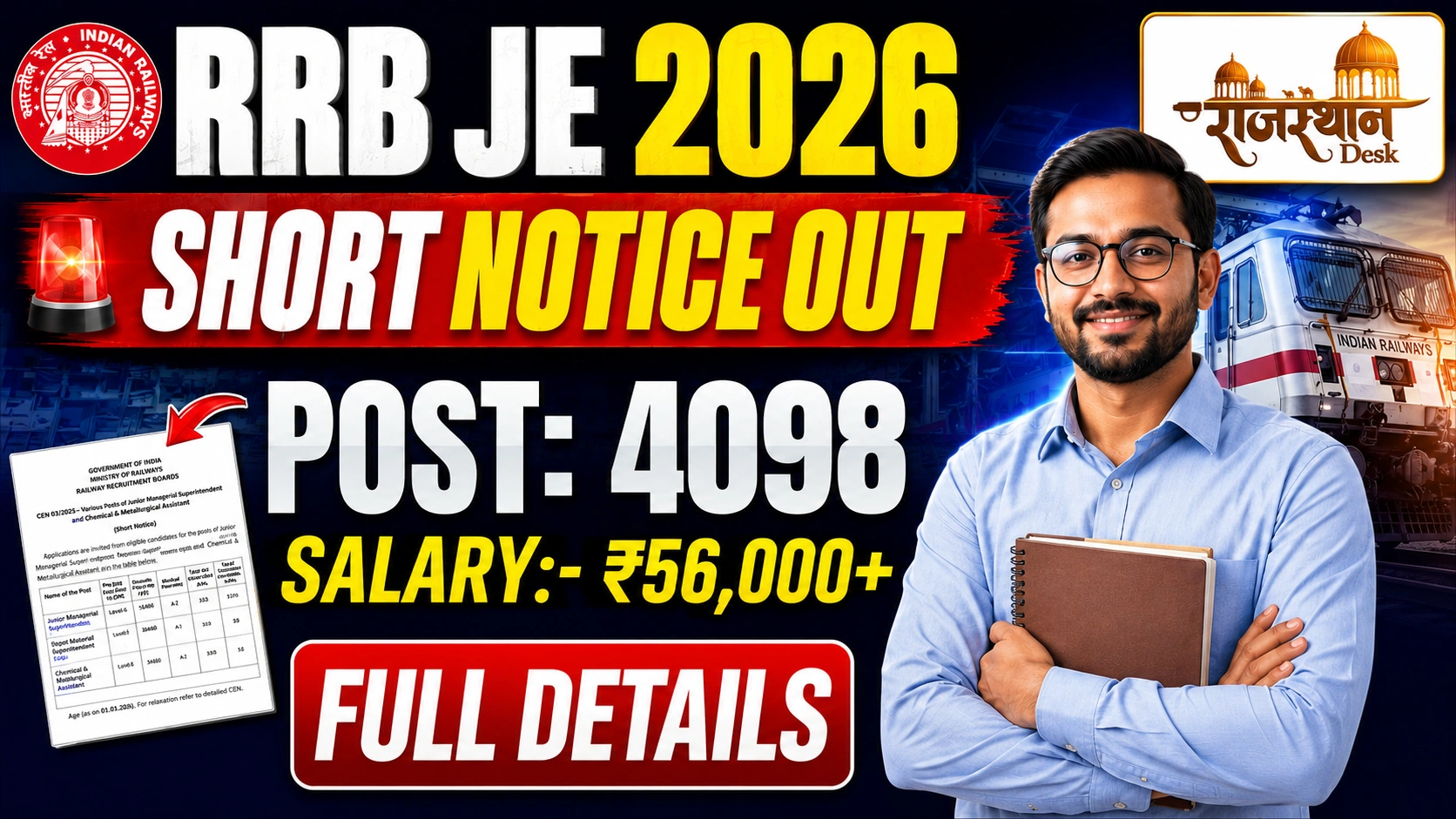 RRB JE Vacancy 2026