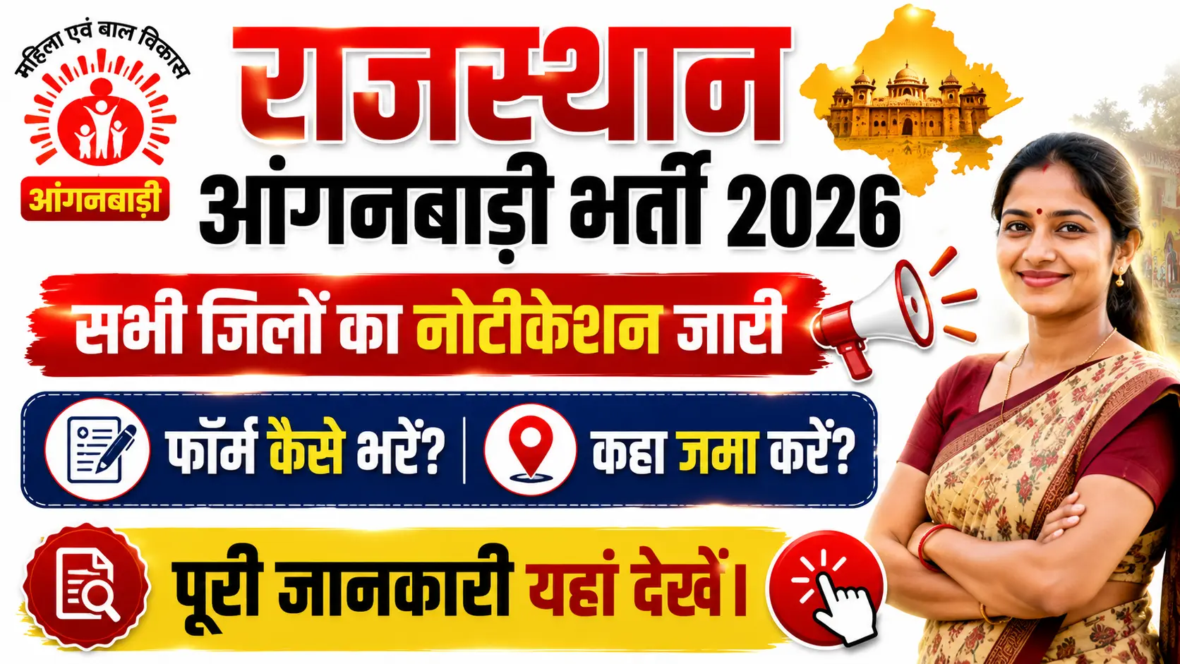 Rajasthan Anganwadi Bharti 2026