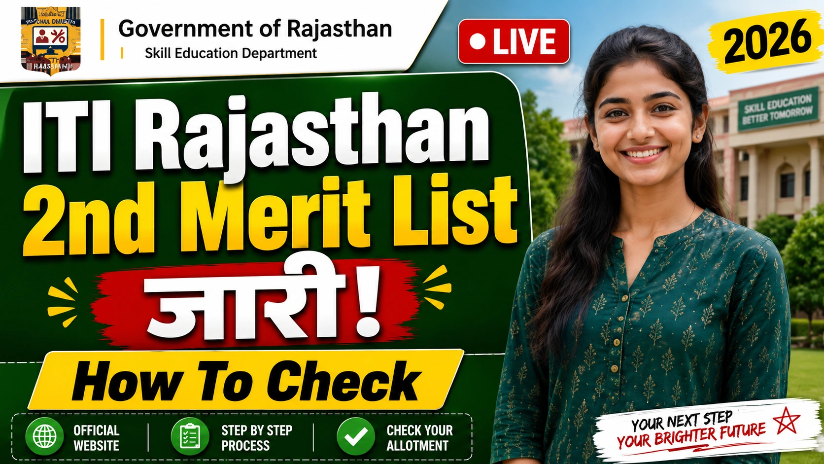 Rajasthan ITI 2nd Merit List